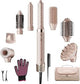 StyleVibe 8-in-1 Air Styler, Hair Dryer & Blow Dryer Brush with Travel Case - Auto Wrap Curls (L/R), Fast Drying, Thermal Round Brush for Smooth Blowouts & Frizz-Free Volume, No Heat Damage