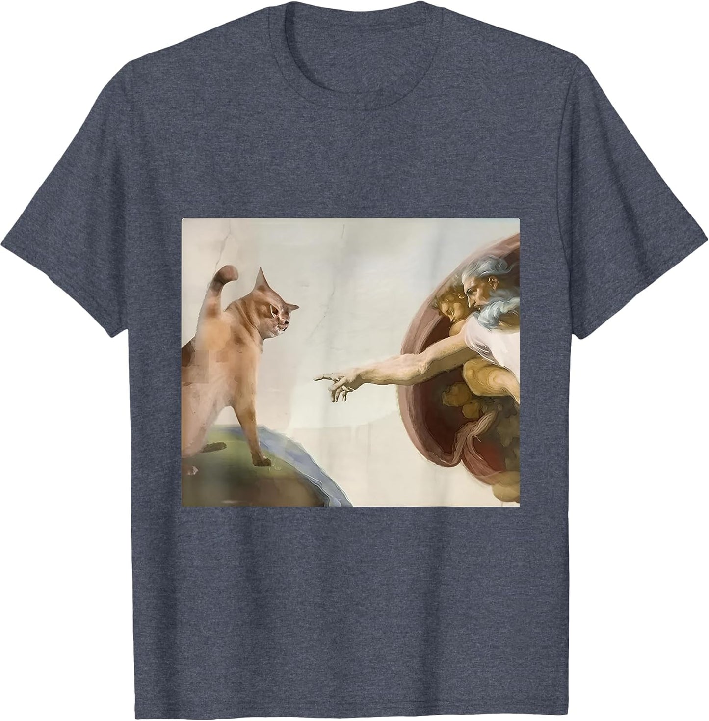 Almighty Slap Funny Cat God Creation of Adam Meme Cat Lovers