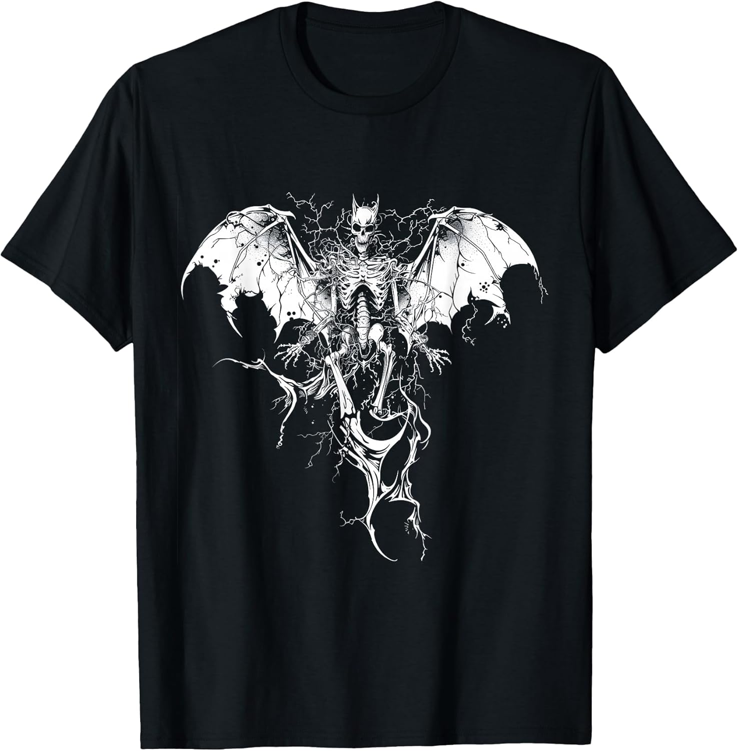 Dark and Bold Skull Music Design for Rock and Goth Fans
