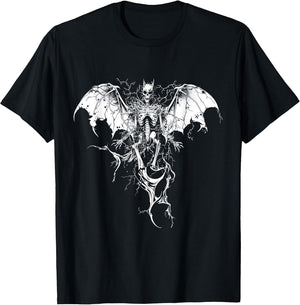 Dark and Bold Skull Music Design for Rock and Goth Fans