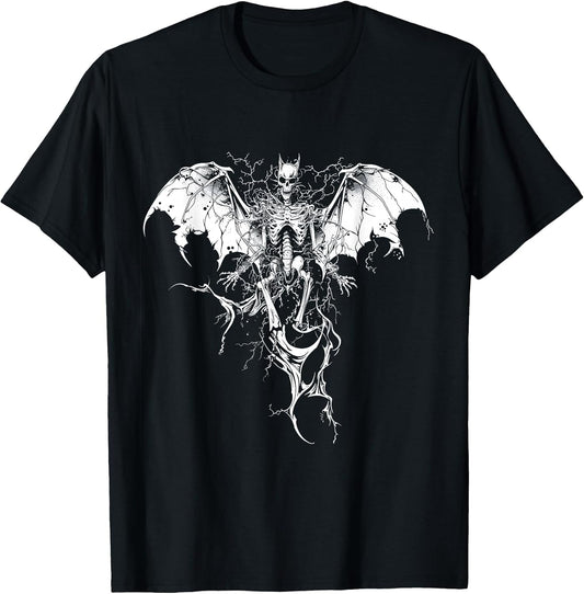 Dark and Bold Skull Music Design for Rock and Goth Fans