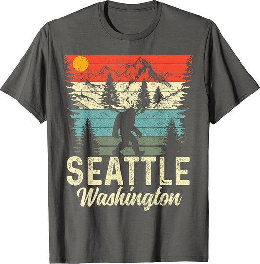 Seattle Washington PNW Bigfoot Vintage Pacific Northwest