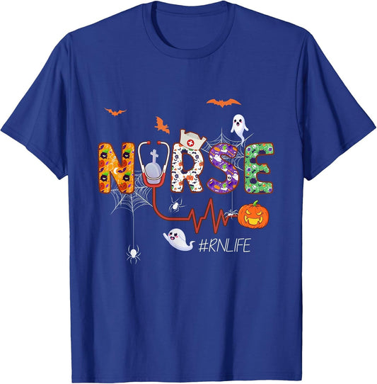 Halloween RN Nurse Registered Nursing Halloween Pattern
