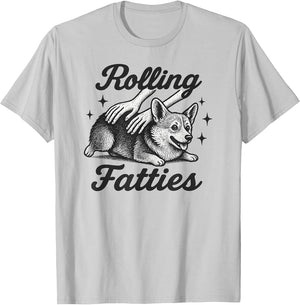 Rolling Fatties Corgi Petting Funny Dog Lover Design