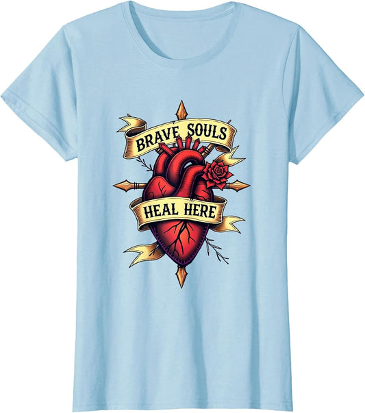 Brave Souls Heal Here Oncology Nurse Design