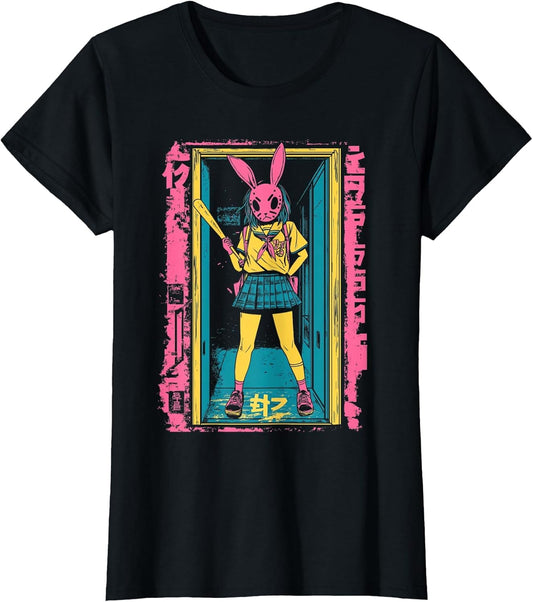 Creepy Girl Bunny Grunge Slasher Pastel Goth Anime Horror