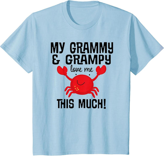 Kids My Grammy and Grampy Love Me Gift Grandson