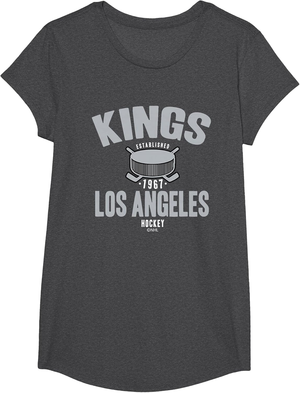 Los Angeles Kings Hockey Puck Dark Heather