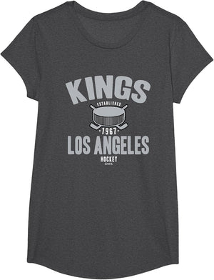 Los Angeles Kings Hockey Puck Dark Heather