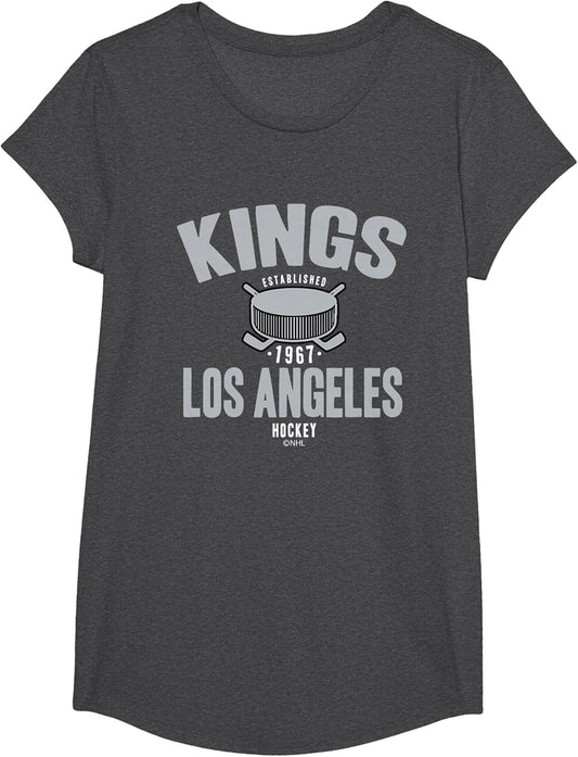 Los Angeles Kings Hockey Puck Dark Heather