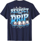 Baseball Dripping Shirt for Boys Ice Cream Respect The Drip