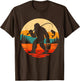 Bigfoot Fishing Funny Retro Sasquatch Fisherman Fish Lovers