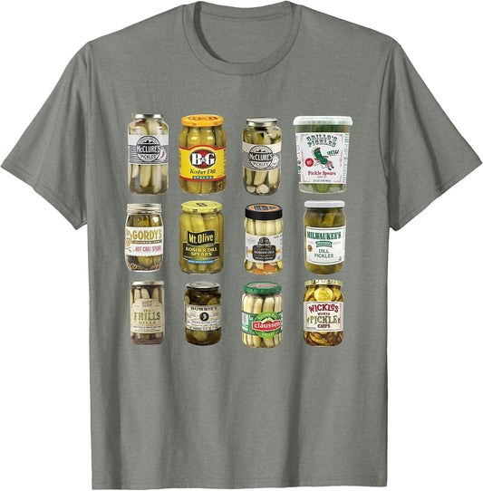 Vintage Canned Pickles Lover Funny Trendy Women Men