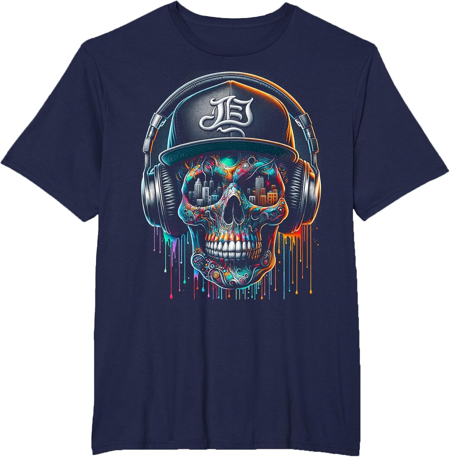 Dripping Paint Skull | Men Women XS - 6XL | Graphic