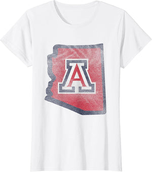 Arizona Wildcats Retro State Officially Licensed