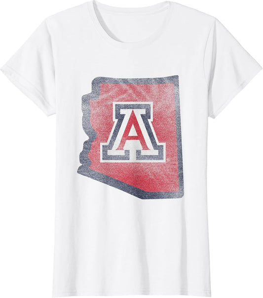 Arizona Wildcats Retro State Officially Licensed