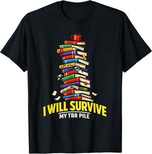 TBR Pile Book Stack Reader Humor Design