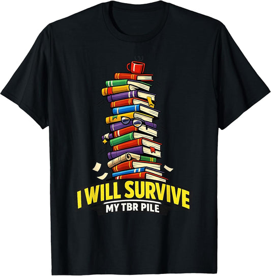 TBR Pile Book Stack Reader Humor Design