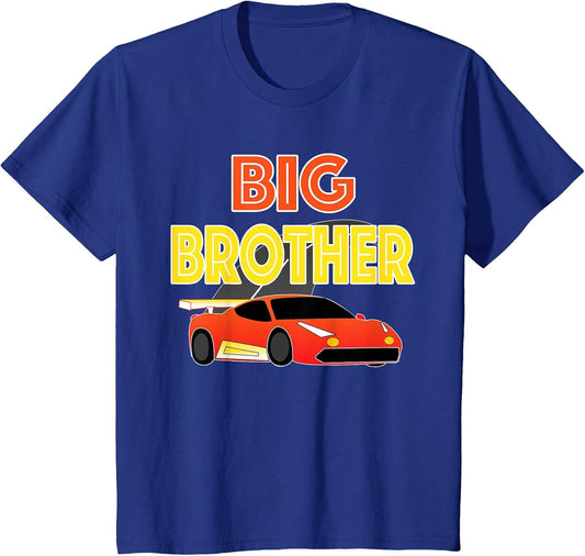 Kids Kids Big Brother Race Car Shirt for Boys Racing