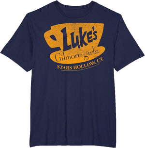 Gilmore Girls Luke's Diner Stars Hollow Distressed Sign