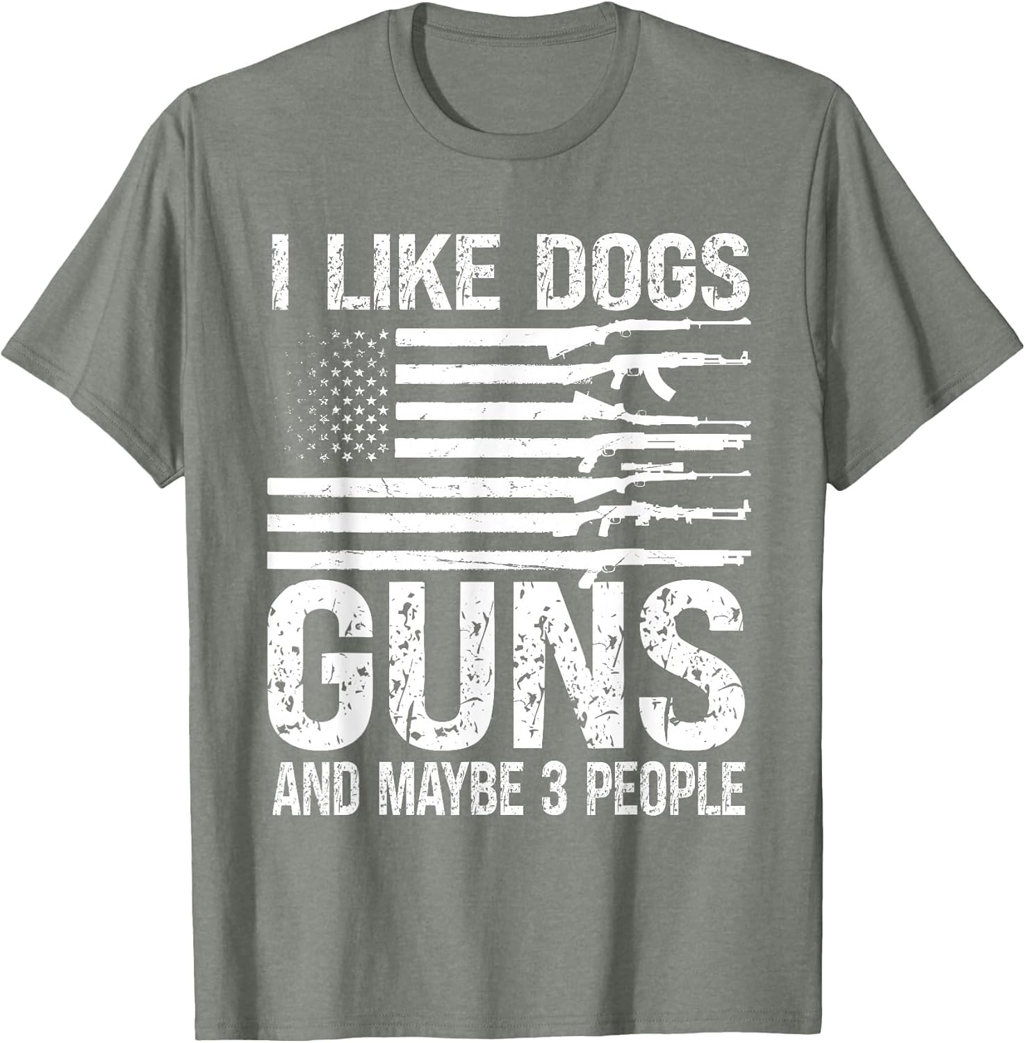 I Like Dogs Guns and Maybe 3 People Pro Gun