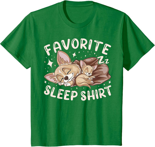 Favorite Sleep Shirt, Chihuahua Dog with Puppy