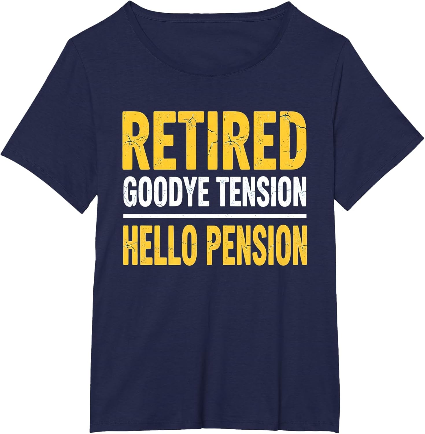 Retired Goodbye Tension Hello Pension Funny Retirement