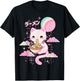 Cat Eating Ramen Kawaii Pink Anime