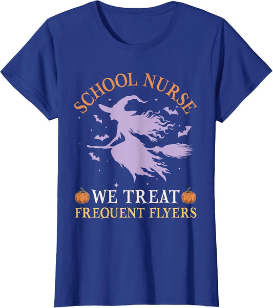 School Nurse We Treat Frequent Flyers Cute Halloween