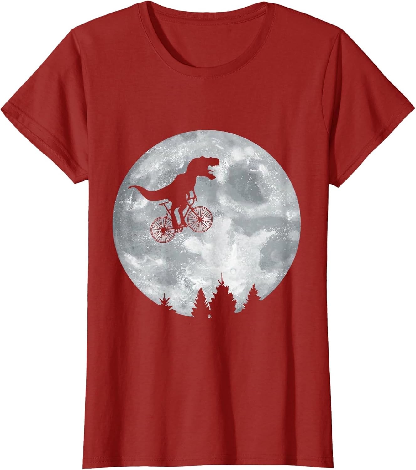 Dino Trex Riding Moon Bike Halloween Lunar Cycling