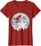 Dino Trex Riding Moon Bike Halloween Lunar Cycling