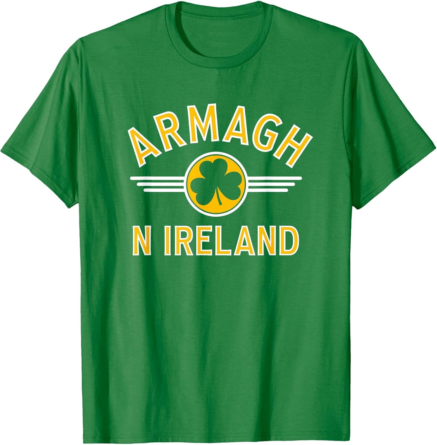 Armagh N Ireland Shamrock Circle Amber Print
