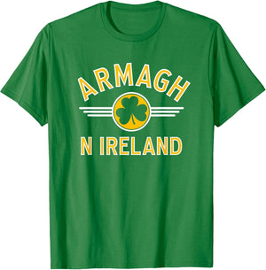 Armagh N Ireland Shamrock Circle Amber Print