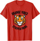Orange Vibes Striped Pride Tiger Design