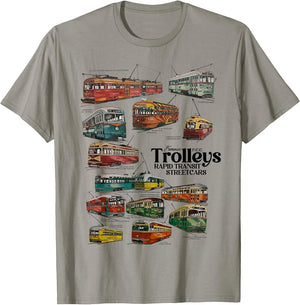 Famous PCC Trolleys Rapid Transit Streetcars Vintage