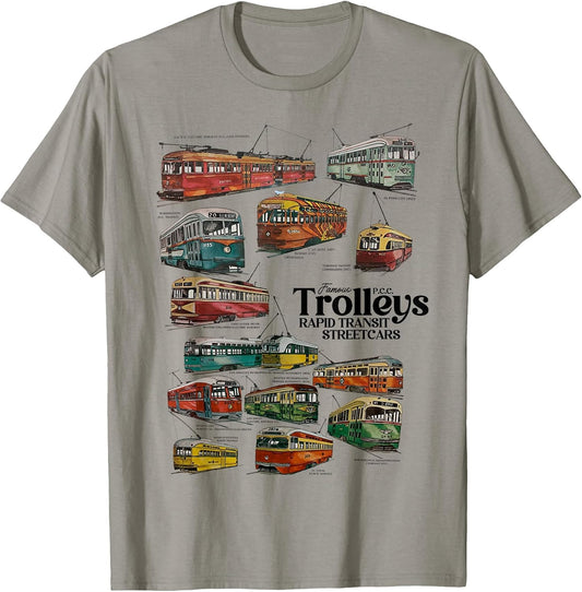 Famous PCC Trolleys Rapid Transit Streetcars Vintage