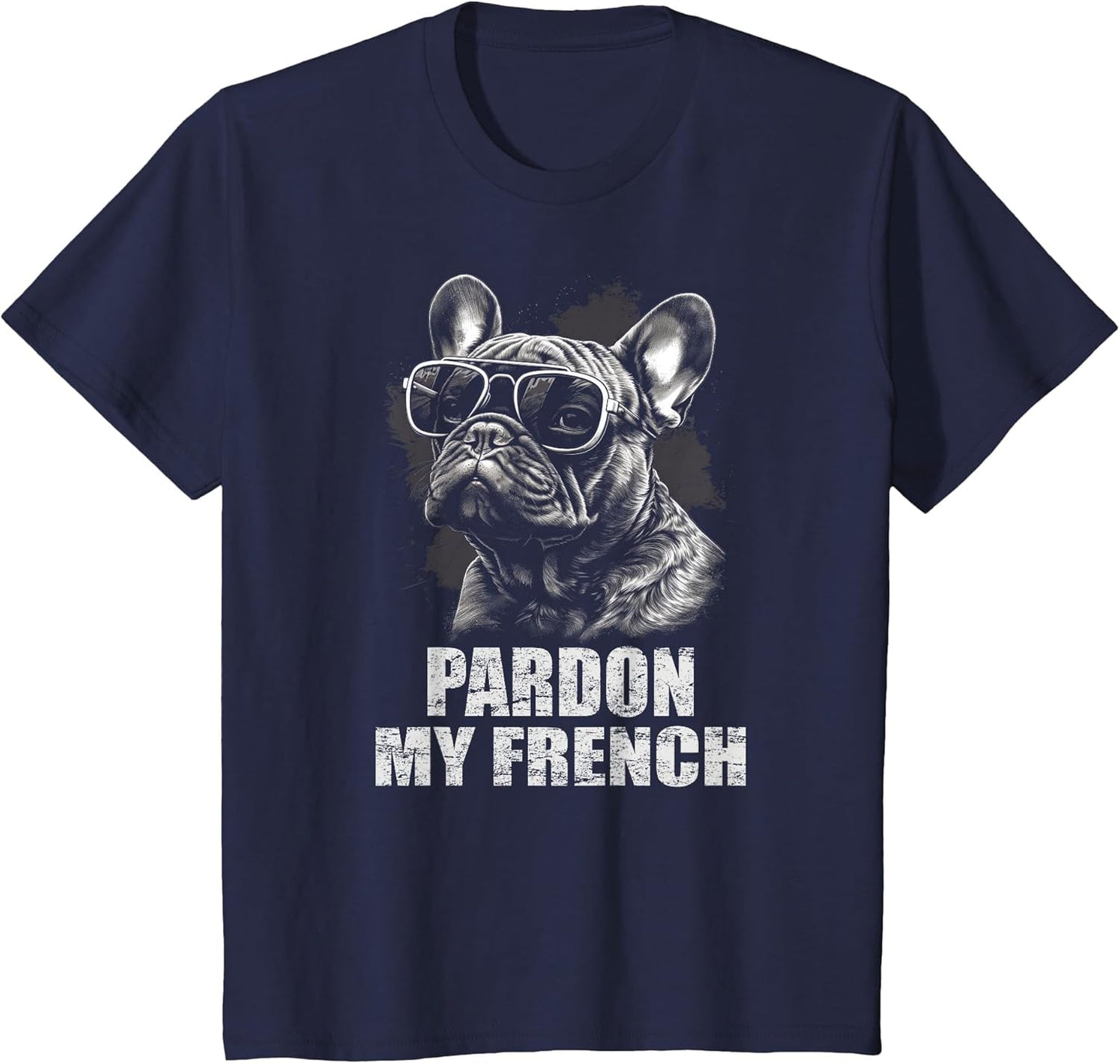 French Bulldog Funny Art with Pardon My French Design