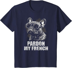 French Bulldog Funny Art with Pardon My French Design