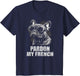 French Bulldog Funny Art with Pardon My French Design