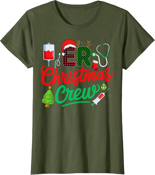 ER Nurse Christmas Crew Emergency Room Nursing Team Xmas