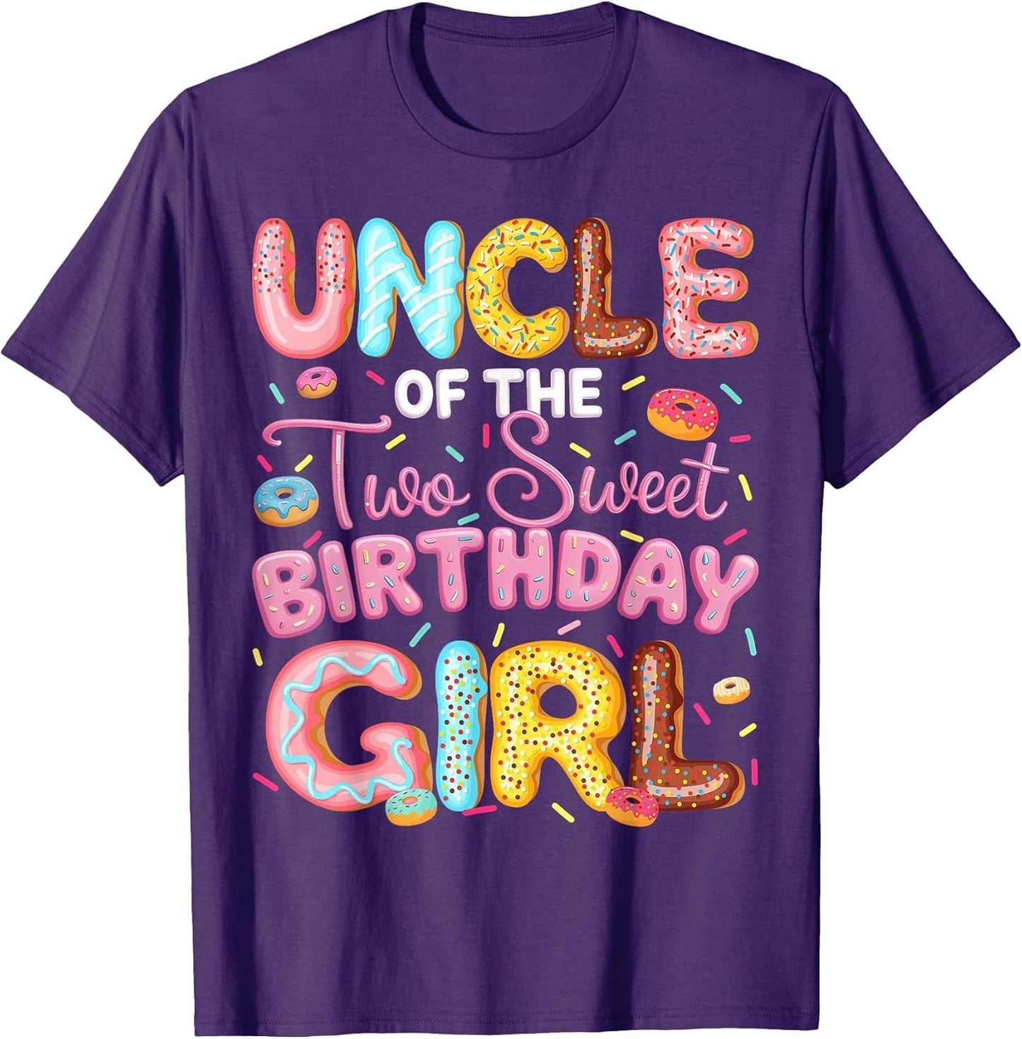 Uncle of The Two Sweet Birthday Girl Donut 2Nd Birthday