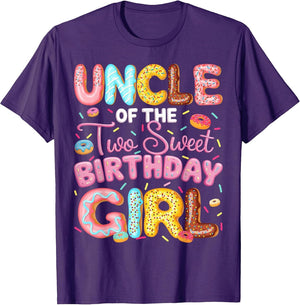 Uncle of The Two Sweet Birthday Girl Donut 2Nd Birthday