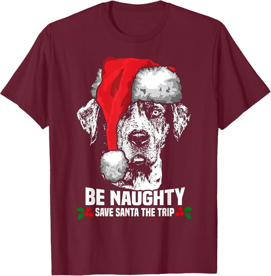 Be Naughty Save Santa Catahoula Cur Xmas