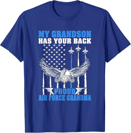 My Grandson Has Your Back Proud Air Force Grandma Military