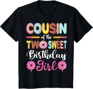 Cousin of The Two Sweet Birthday Girl Donut 2nd Birthday
