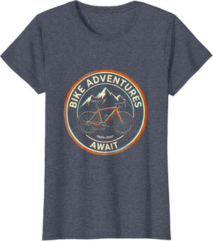 Bike Adventures Await Cycling Graphic Design