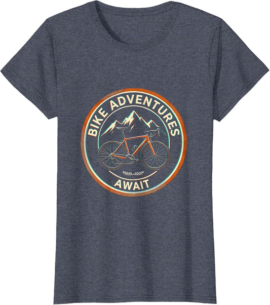 Bike Adventures Await Cycling Graphic Design