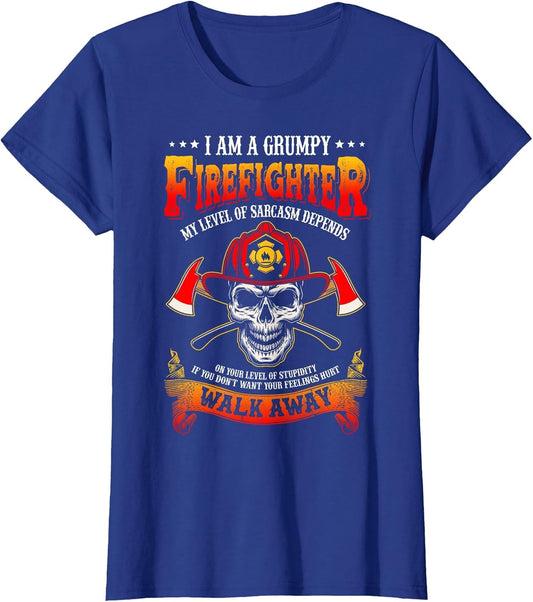 I'm A Grumpy Firefighter My Level of Sarcasm Firefighter