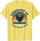Chicken Pot Pie Retro Sunset Funny Farm Humor