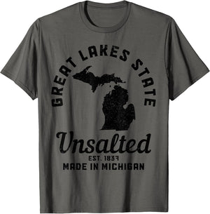 Michigan Great Lakes State Map Pride Vintage